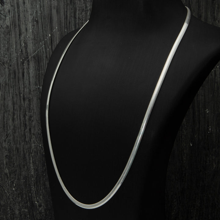 Herringbone Necklace Chain side view