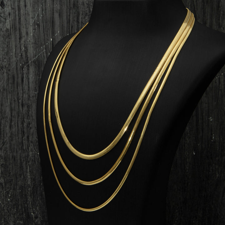 Herringbone Gold-Plated Necklace Chain