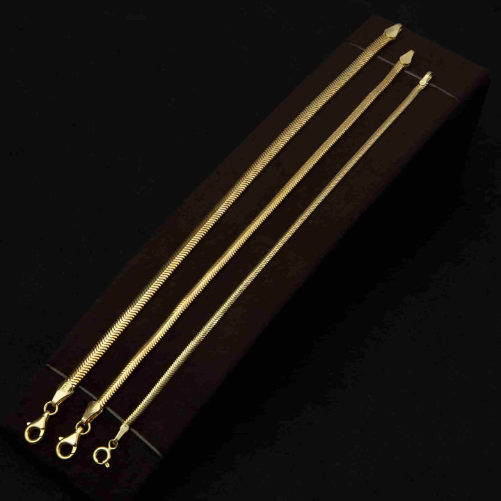Gold Herringbone Bracelet