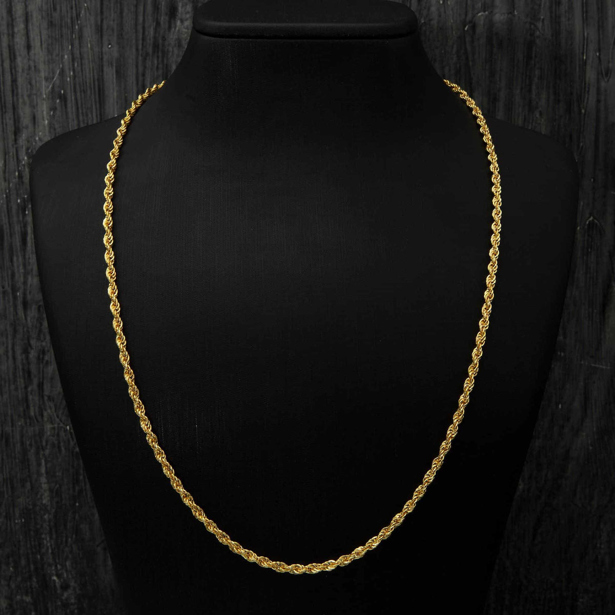Rope Chain Gold Necklace