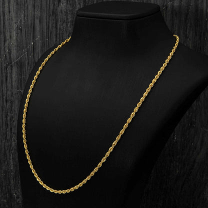 Rope Chain Gold Necklace