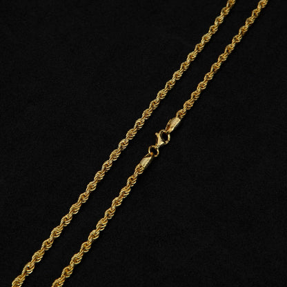 Rope Chain Gold Necklace