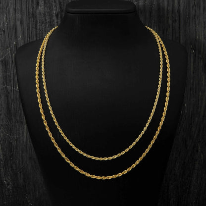 Rope Chain Gold Necklace