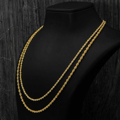 Rope Chain Gold Necklace