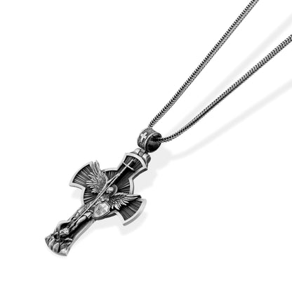 Saint Michael Cross Necklace