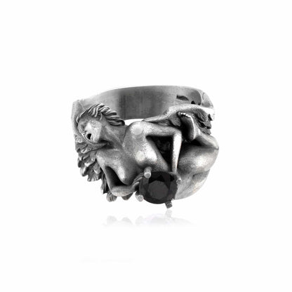 Fallen Angel Onyx Stone Ring