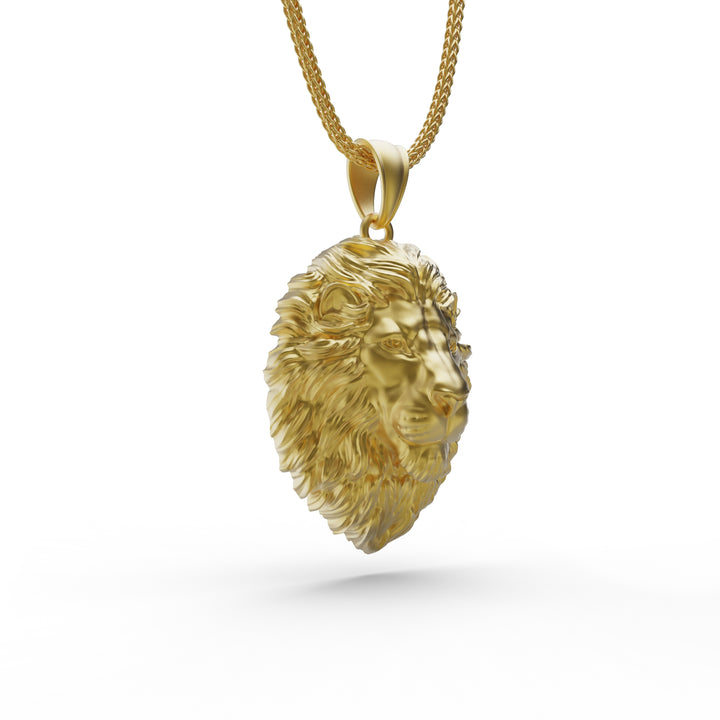 Wild Lion Head Necklace