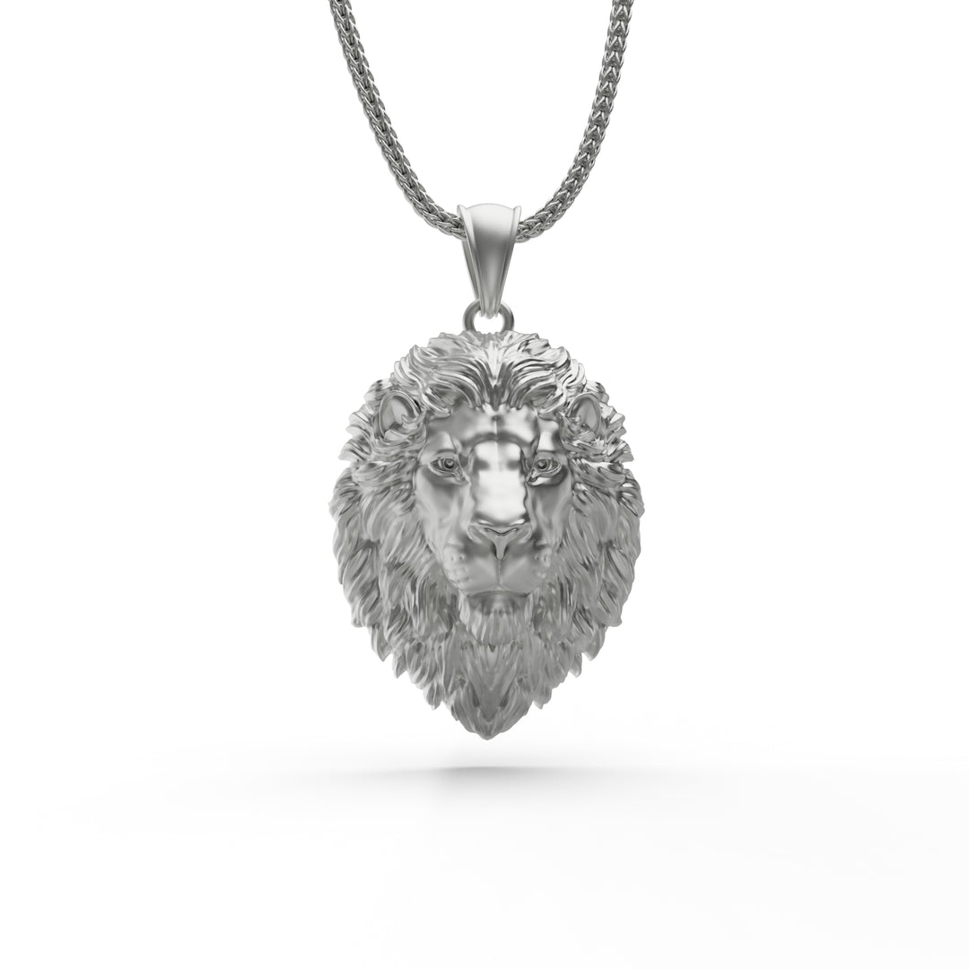 Wild Lion Head Necklace