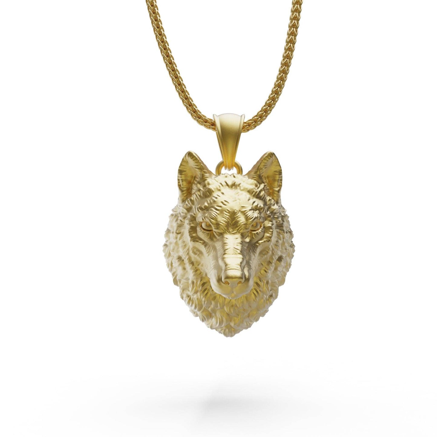 Wild Wolf Head Necklace
