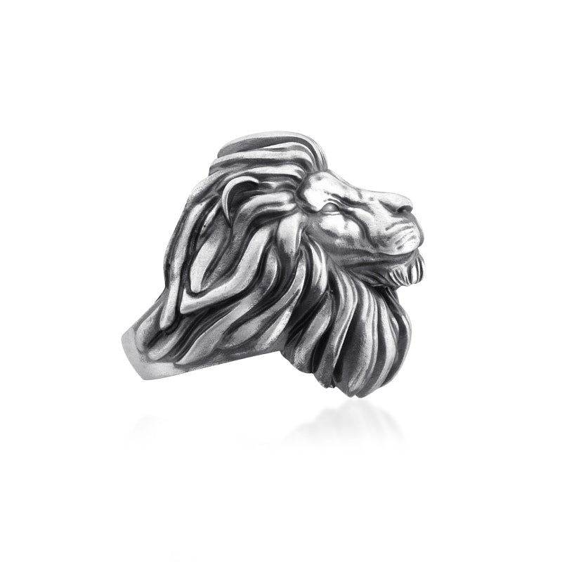 Lion mane ring side view