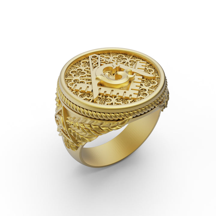 Master Mason Symbol Ring