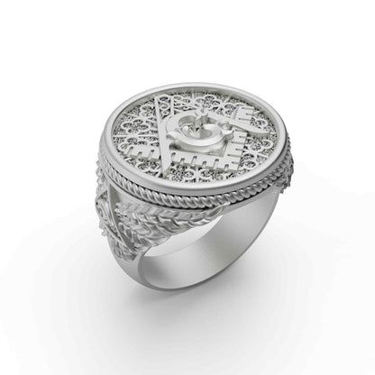 Master Mason Symbol Ring