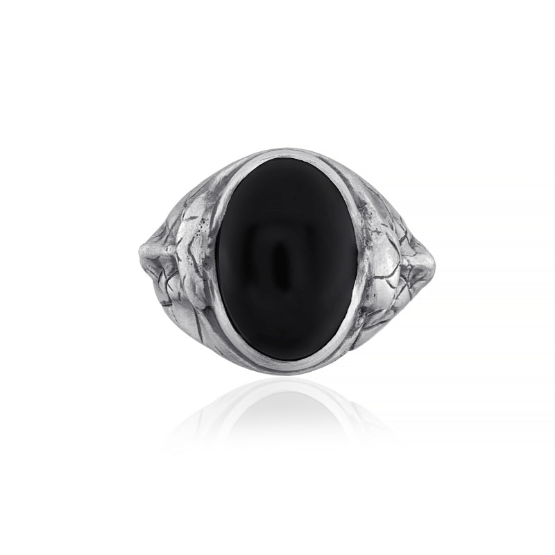 Medusa Onyx Ring top view