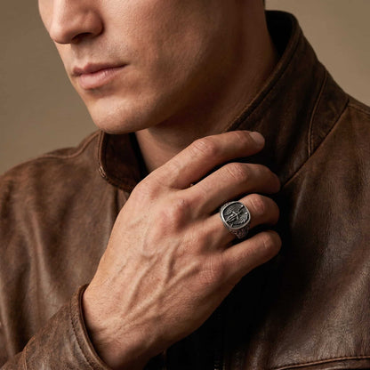 Saint Michael Signet Ring