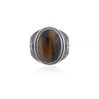Pirate Octopus Tiger Eye Ring
