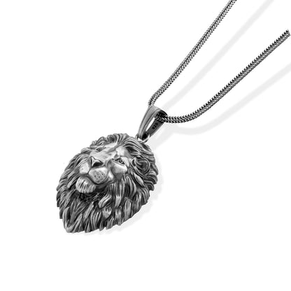 Wild Lion Head Necklace