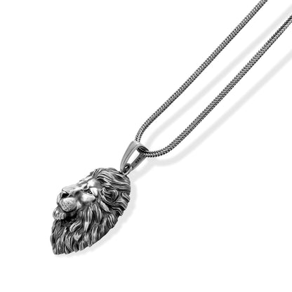 Wild Lion Head Necklace