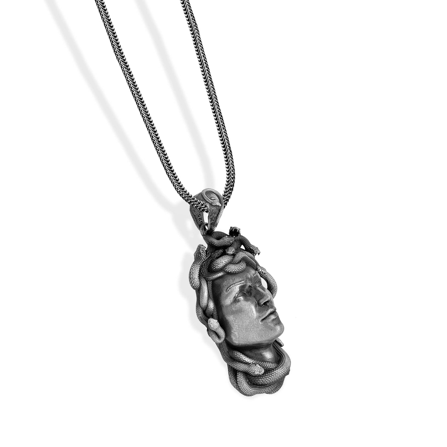 Gorgon Medusa Head Necklace