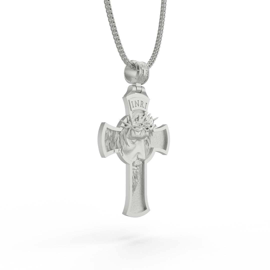 Jesus Face Cross Necklace