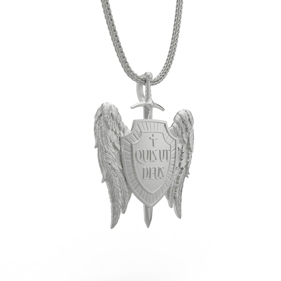 Saint Michael Shield Necklace