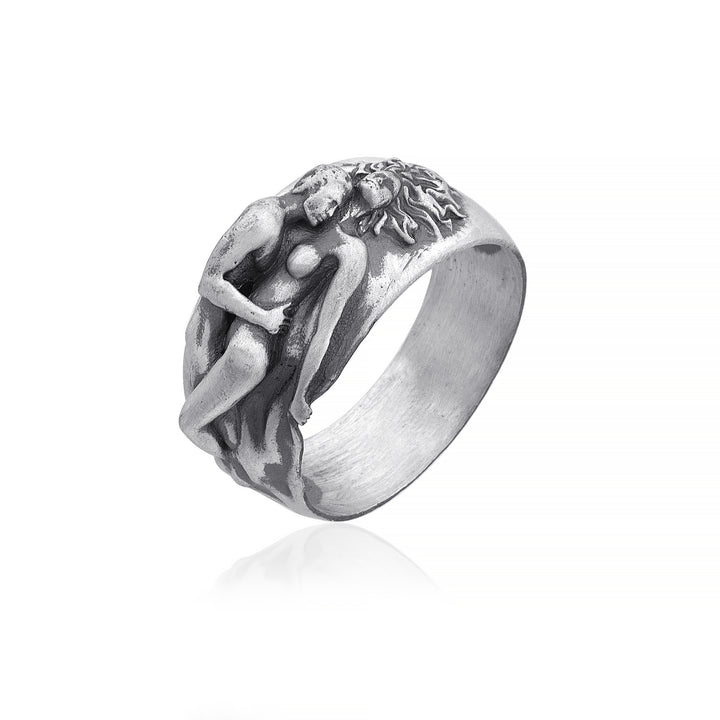 handmade sterling silver Romantic Lovers Ring