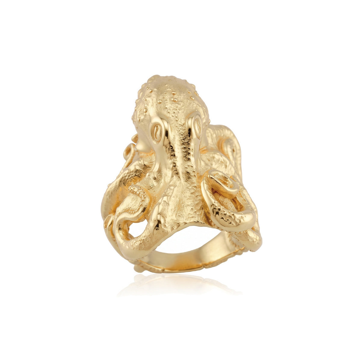 Abyssal Sovereign Octopus Ring