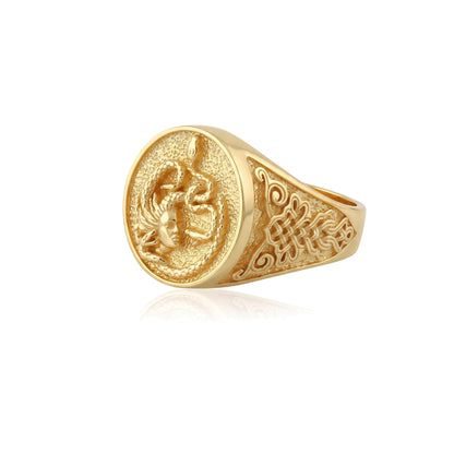 Medusa Head Snake Ring