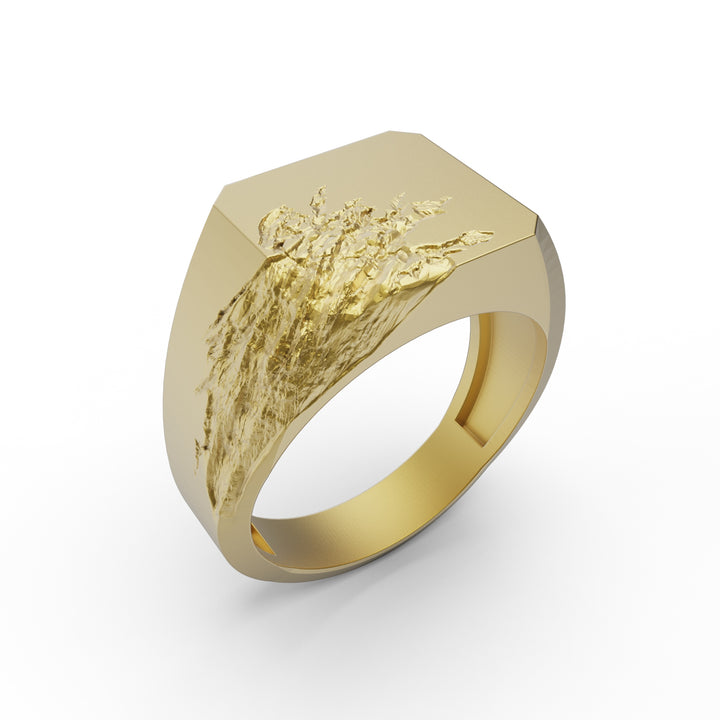 Carved Men Ring