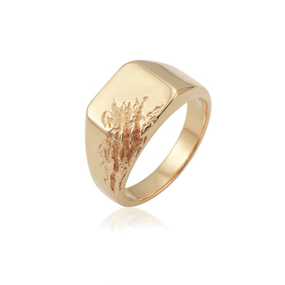 Carved Men Ring