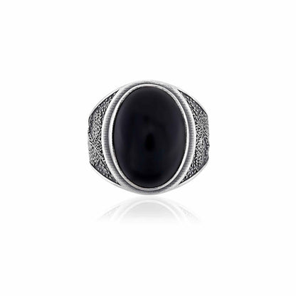 Tree Of Life Onyx Ring