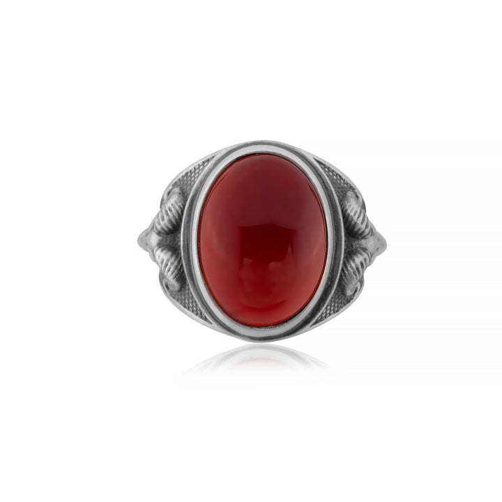 Aries Carnelian Gemstone Ring