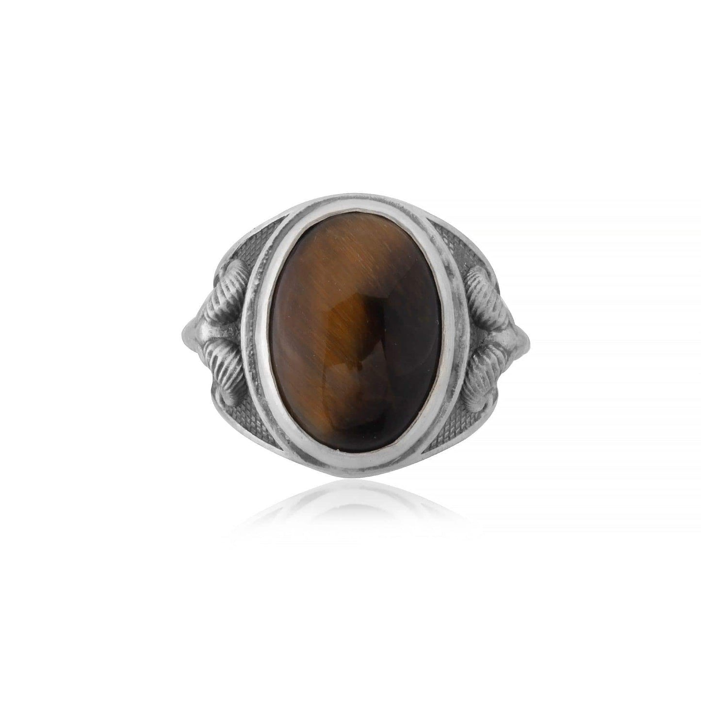 Aries Tiger Eye Gemstone Ring