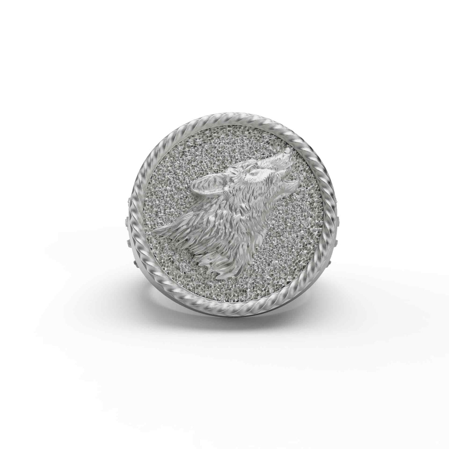 Howling Wolf Ring