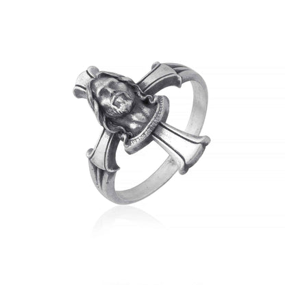 Jesus Cross Thin Ring
