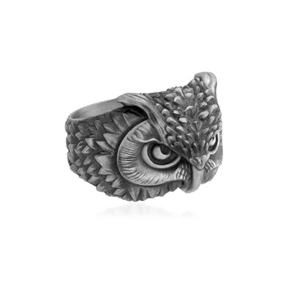 Owl Head Ring