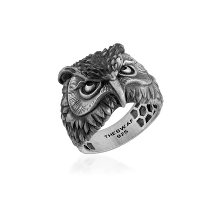 Owl Head Ring