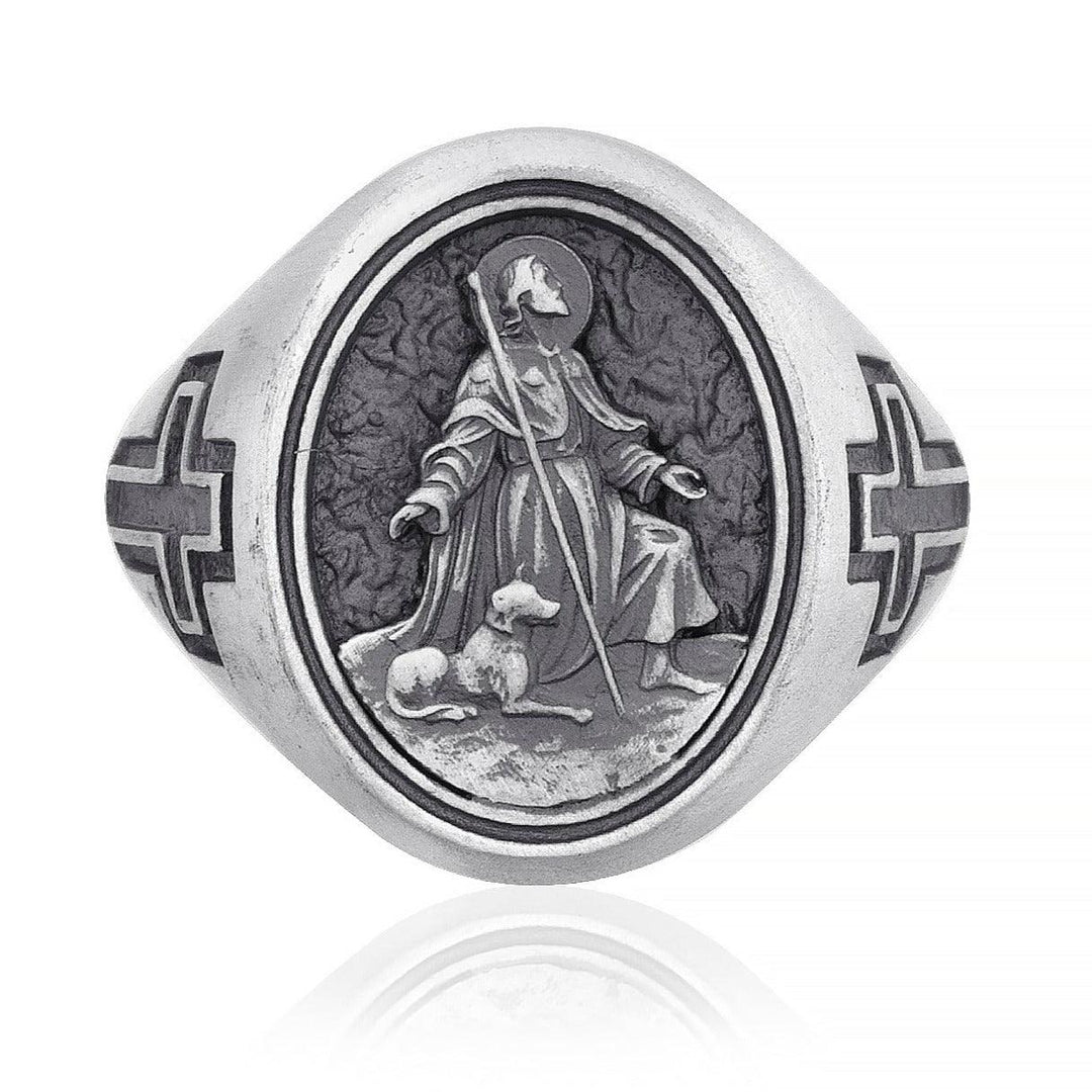 handmade sterling silver Jesus Cross Thin Ring