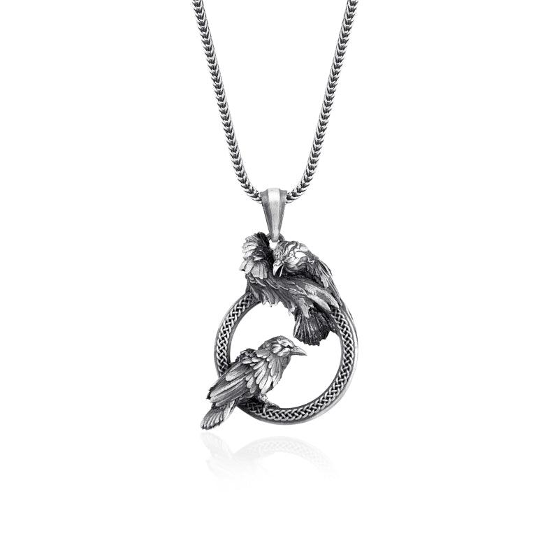 Ravens Pendant Necklace