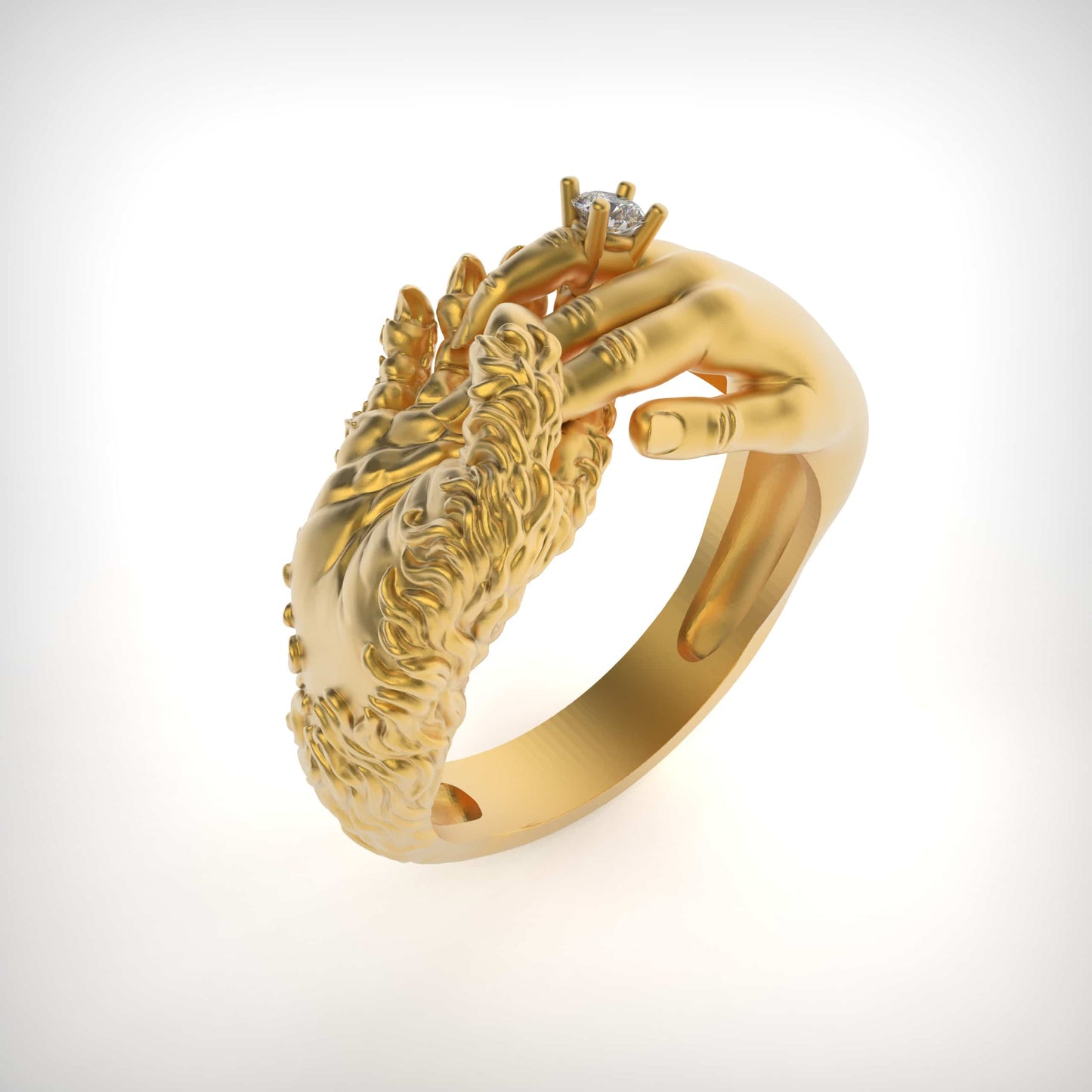 Beauty the Beast Hand Ring