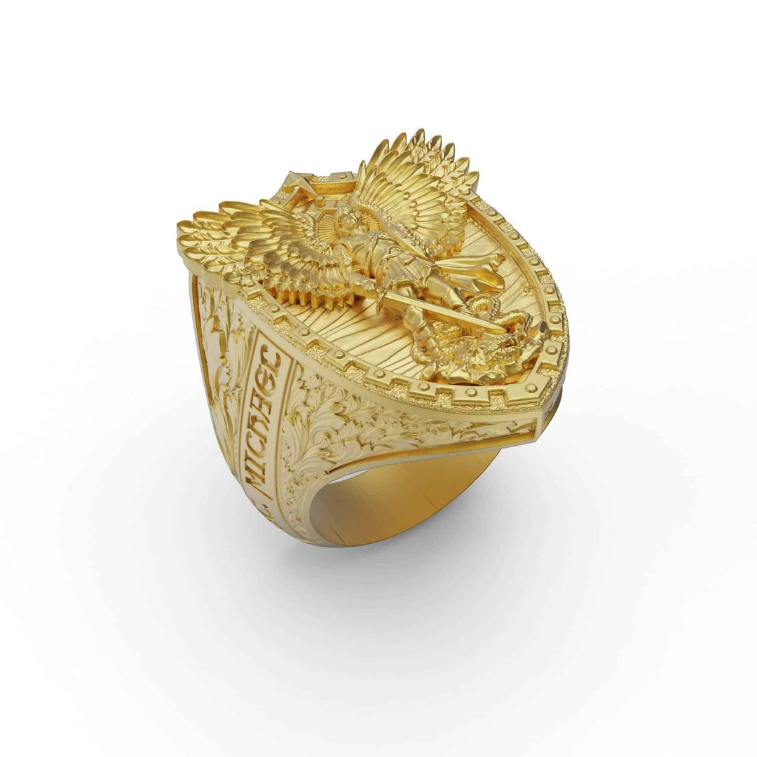 Saint Archangel Michael Signet Ring