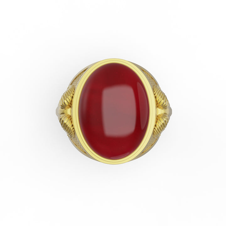 Aries Carnelian Gemstone Ring