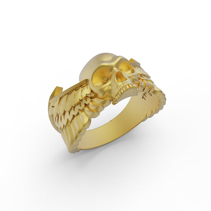 Winged Skull Ring