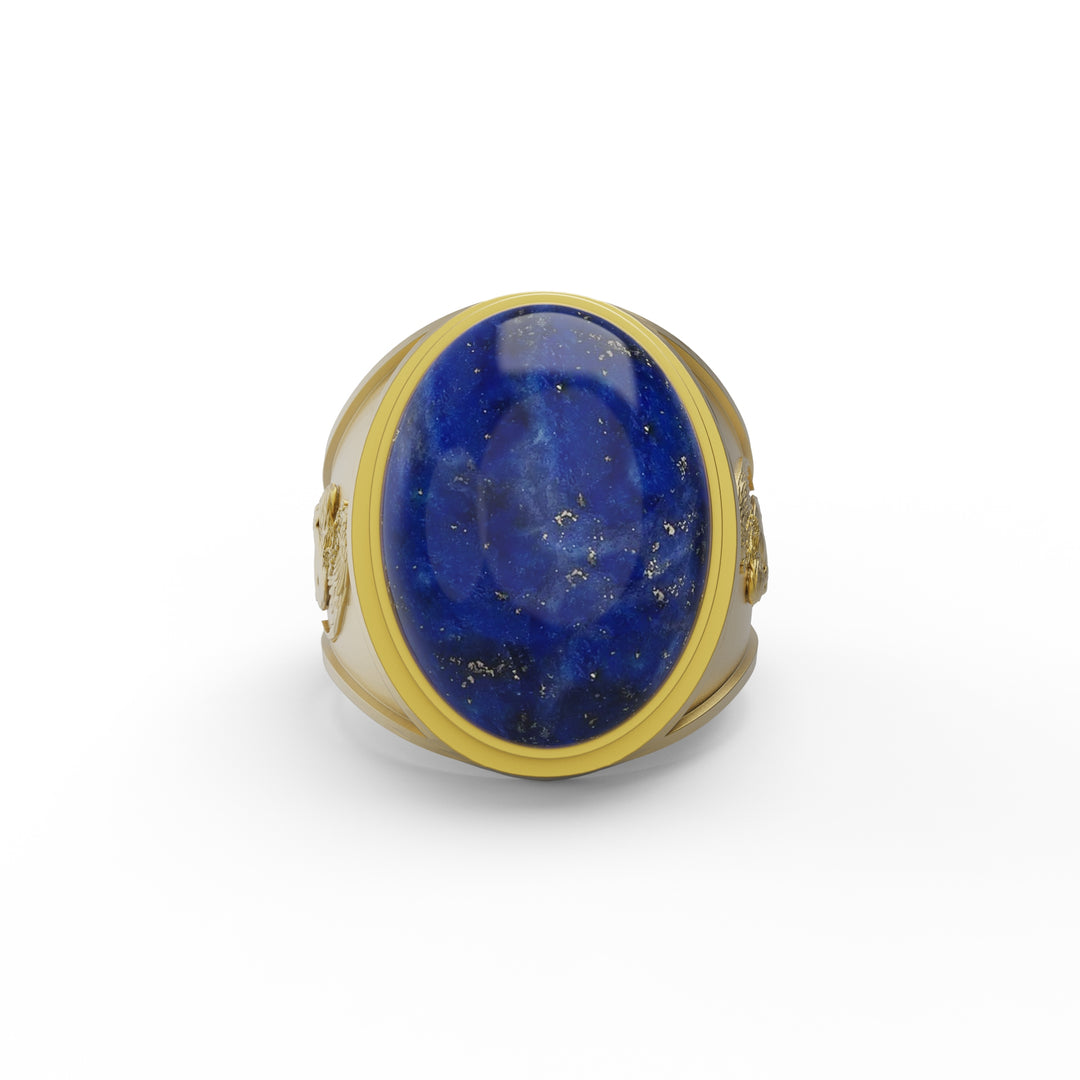 Angel Lapis Gemstone Ring