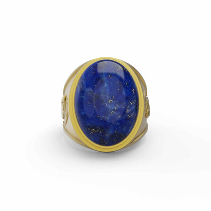Angel Lapis Gemstone Ring