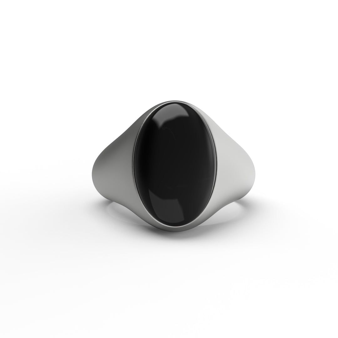 Oval Onyx Signet Ring