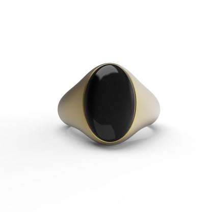 Oval Onyx Signet Ring