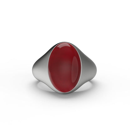 Oval Carnelian Signet Ring