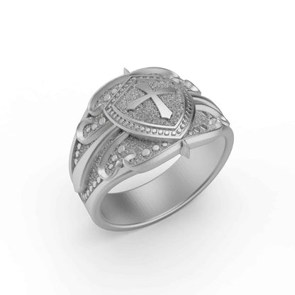 Cross Shield Ring