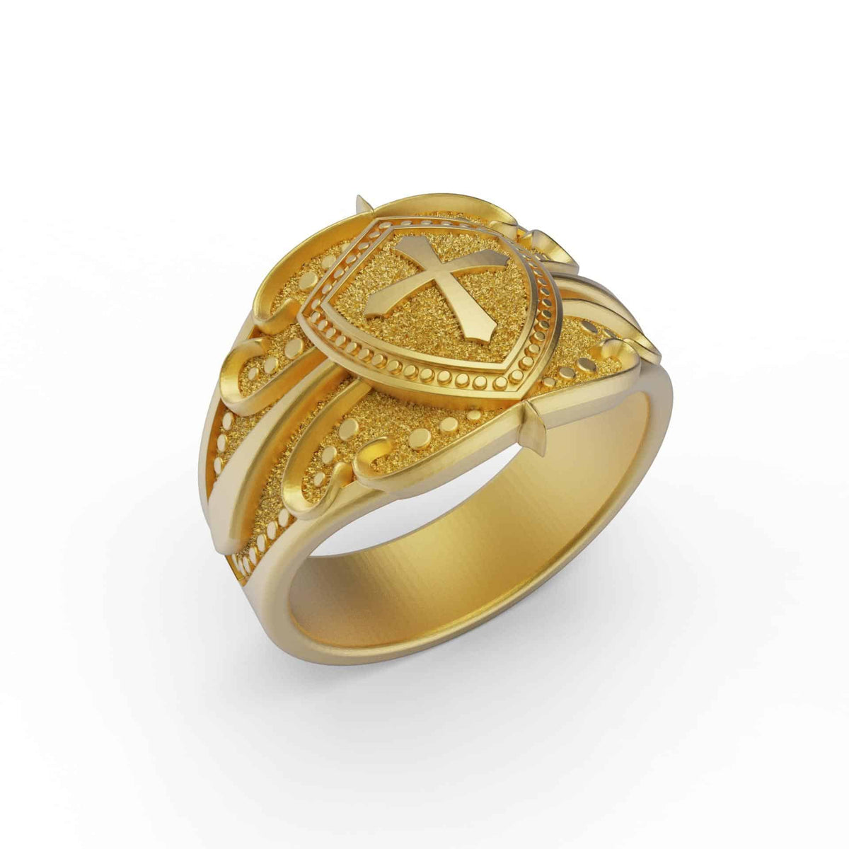 Cross Shield Ring
