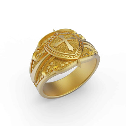 Cross Shield Ring
